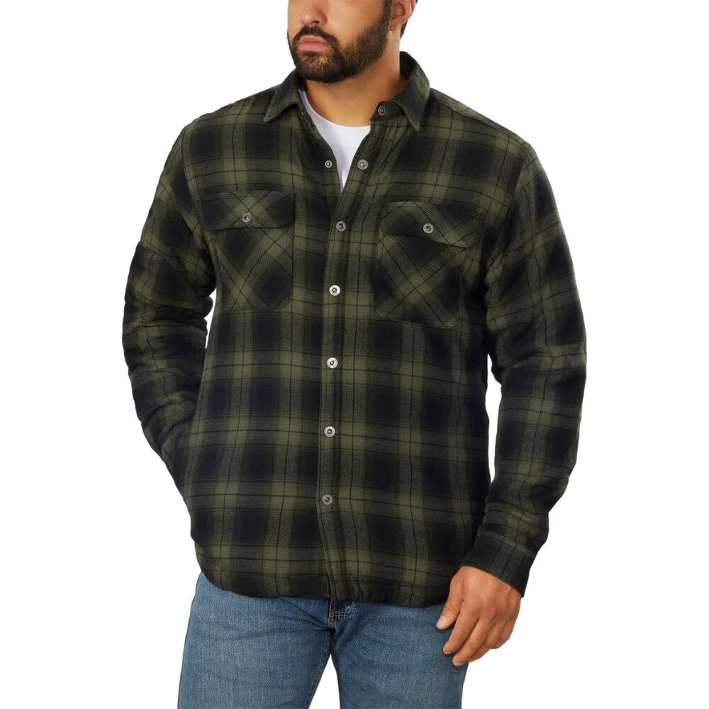 Grizzly Mountain Men's Flannel Shirt‎ Jacket